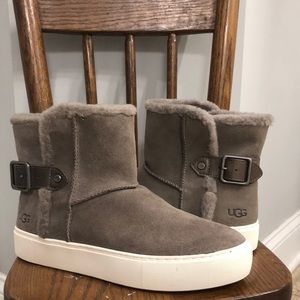 UGG Australia UGG AIKA Gray Mole Suede Boots
